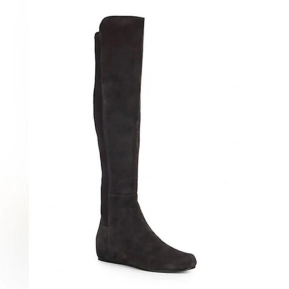 Stuart Weitzman Lander 5050 Suede Over Knee Boots - Picture 2 of 12